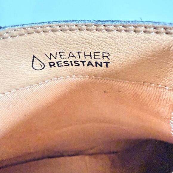 Vionic Black Weather Resisitant Bootie Black Leather Pull On Ankle Outdoor Sz 11 - Picture 6 of 11